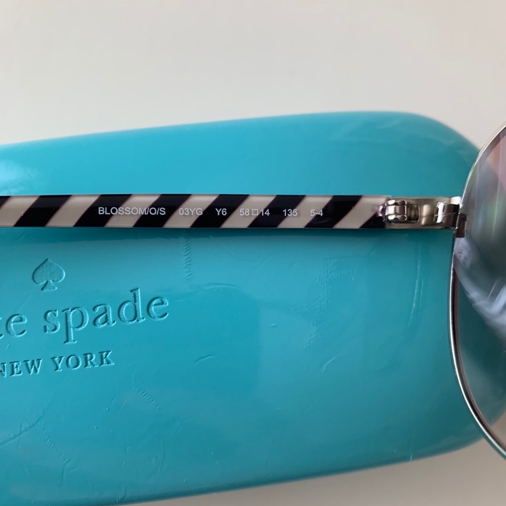 Kate Spade Blossom Sunglasses w/ Case - Silver - Picture 6 of 10